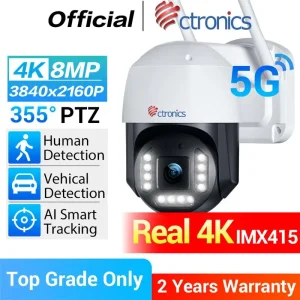 Ctronics Real 4K Outdoor Surveillance